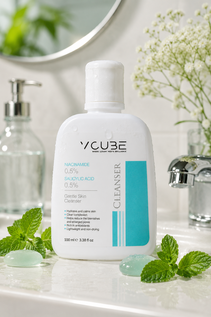 Gentle Skin Cleanser with Niacinamide 0.5% & Salicylic Acid 0.5% | VCube Cleanser