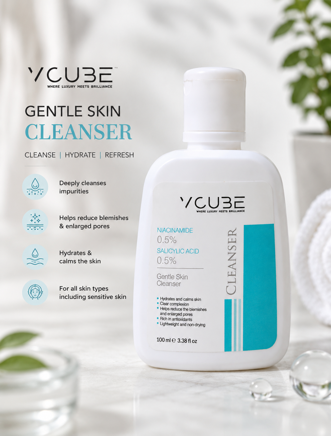 Acne Clear Duo Kit – Gentle Skin Cleanser + Anti-Acne Serum (Daily Skincare Combo)