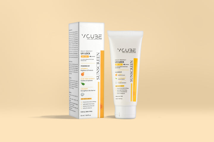 UV Lock Sunscreen SPF 50+ PA++++ UVA & UVB  (with Vitamin C+ Niacinamide + Ceramider)