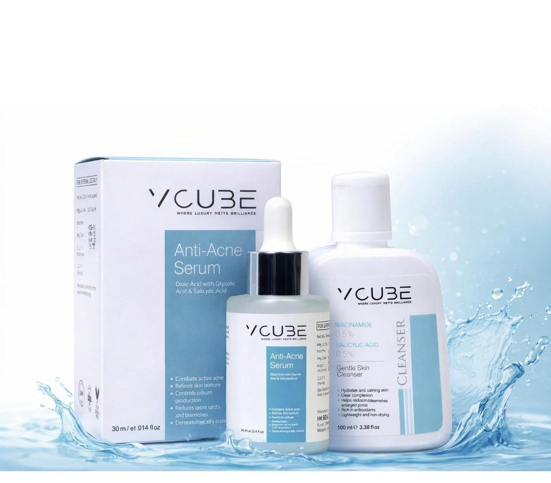 Acne Clear Duo Kit – Gentle Skin Cleanser + Anti-Acne Serum (Daily Skincare Combo)