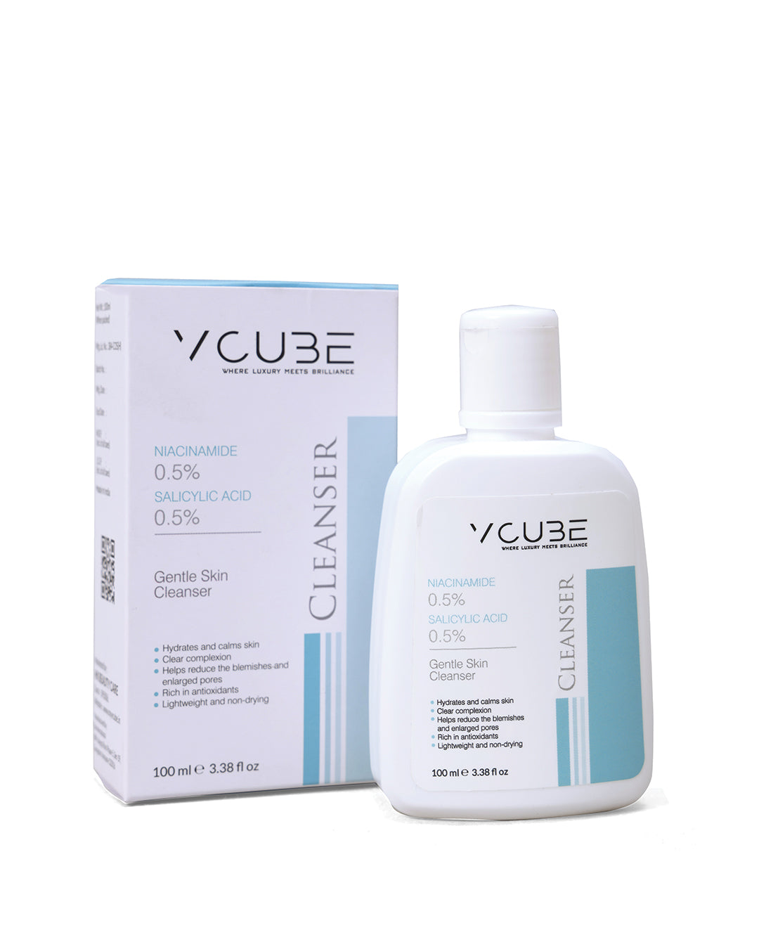 Gentle Skin Cleanser with Niacinamide 0.5% & Salicylic Acid 0.5% | VCube Cleanser