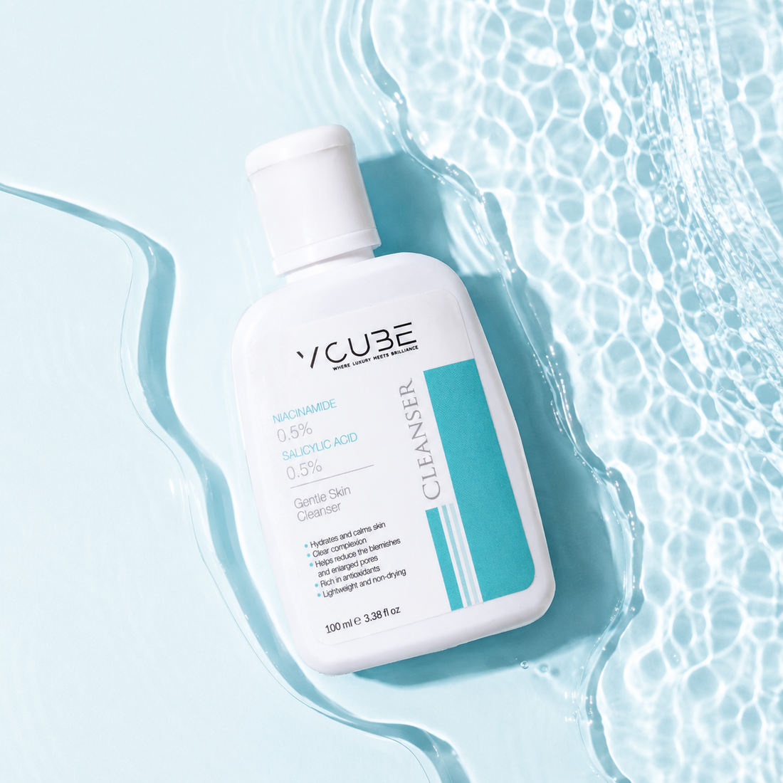 Gentle Skin Cleanser with Niacinamide 0.5% & Salicylic Acid 0.5% | VCube Cleanser