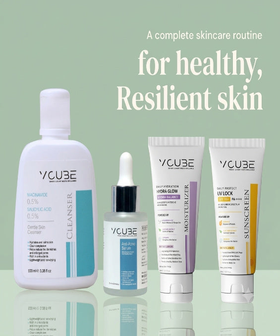 VCUBE Complete Skincare Combo – 4 Essential Products for Healthy, Glowing Skin