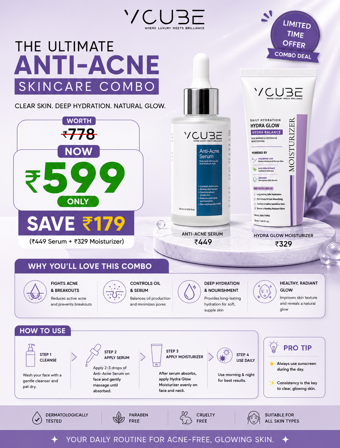 vcube-acne-clear-duo-kit